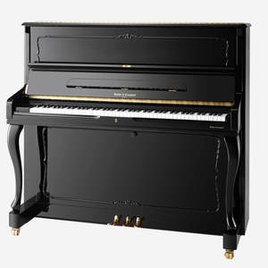 Acoustic Pianos: Kohler & Campbell KC126FX Upright Piano in Ebony Polish