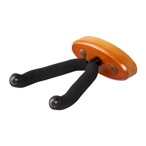 Stagg: Stagg Guitar Wall Hanger with Wooden Oval Base - V Shape