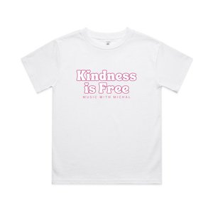 Children's Kindness is Free Tee - White - MUSIC WITH MICHAL