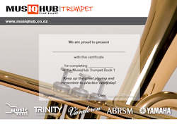 Certificates: Trumpet Certificate - Book 1