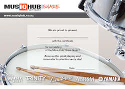 Certificates: Snare Drum Certificate - Book 1