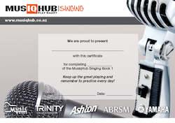 Certificates: Singing/Vocals Certificate - Book 1