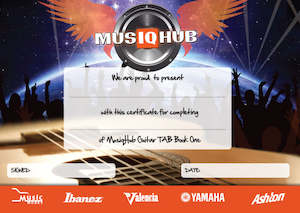 Guitar Certificate - Guitar TAB Book 1