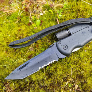 Products: Multi knife with torch and flint Mustard Outdoors NZ