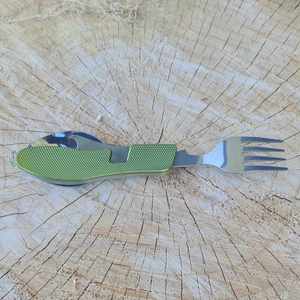 Compact Camping, Hiking or Travel Cutlery Mustard Outdoors