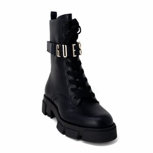Guess Women’s Black Faux Leather Ankle Boots Stylish & Durable