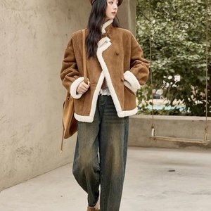 High Waist Retro Jeans for Women Vintage Style Winter Denim 2024