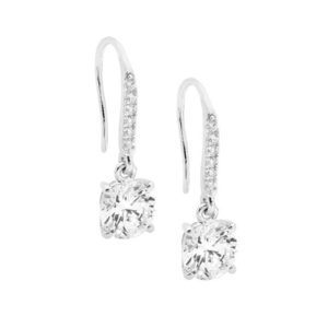 Products: 7MM CZ DROP EARRINGS - Max Wilson Diamond Jeweller, Diamond Ring Specialists