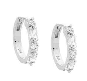 Products: Spectacular Baguette And Round Steel Hoops - MW Diamond Jeweller