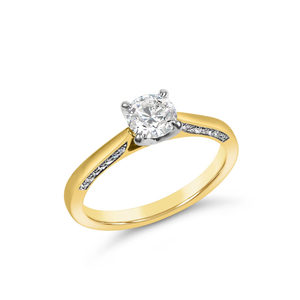 Products: Diamond Solitaire Ring With Halo - MW Diamond Jeweller