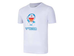 VICTOR T-501DRM A Doraemon White Badminton Shirt