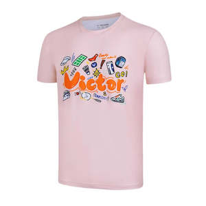 VICTOR T-50032I Pink Badminton Training Shirt