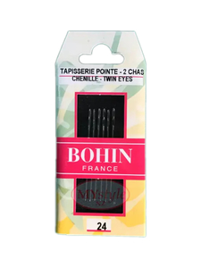 Products: Bohin Chenille Double Eye Needles Size 24- 6/pkt - Bernina Sewing Centre Tauranga