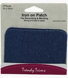 Iron on patch - Dark Denim - Bernina Sewing Centre Tauranga
