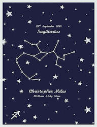 All Blankets: Customized Knitted Cotton kids Blanket - Zodiac