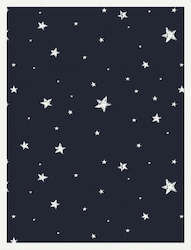 Personalized Merino blanket - Midnight Stars