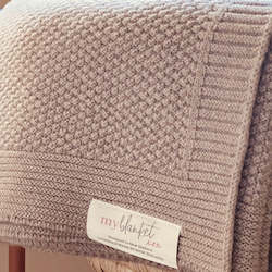 All: Merino Blanket Moss stitch