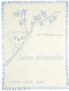 All Blankets: Personalised Merino Blanket - Koala