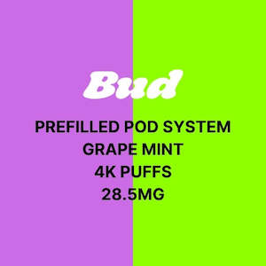Bud  2.8% Closed Pod Vape Kit with Reusable Battery – 4000 Puffs