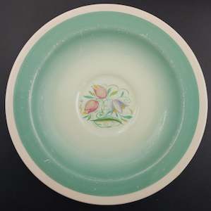 Plate, Saucer: Susie Cooper - Dresden Spray, Blue/Green 1017 - Saucer