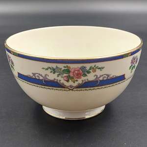 Bowl, Sugar: Grafton - Floral Sprays and Blue Band, 5086 - Sugar Bowl