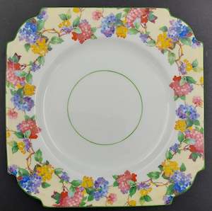 Aynsley - Colourful Hydrangeas on Yellow, B1494 - Side Plate