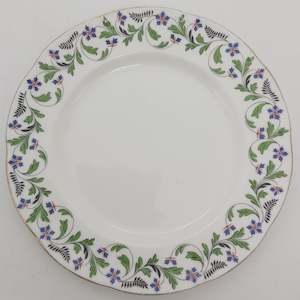 China Brand Aynsley England: Aynsley - Blue Flowers with Black Fern, 4405 - Side Plate
