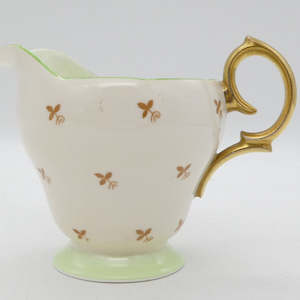 China Brand Bell China England: Bell China - Green and Light Beige - Milk Jug