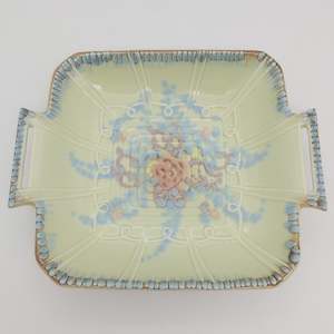 China Brand Beswick England: Beswick - 359 Green - Double-handled Dish