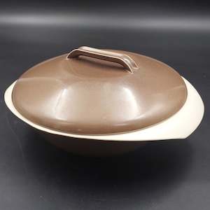 Branksome - Pixie Brown and Sahara - Lidded Serving Dish, Round