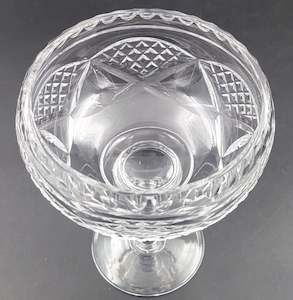 Crystal And Glass: Edinburgh Crystal - Crisscross Fans - Footed Dessert Glass