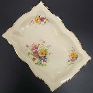 China Brands A: A J Wilkinson - Colourful Flowers - Rectangular Dish