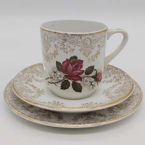 British Anchor - Red Roses and Filigree - Trio