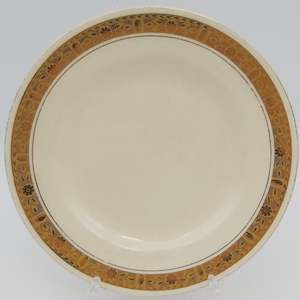 China Brand Burleigh Ware England: Burleigh - Zenith Ivory and Gold - Side Plate