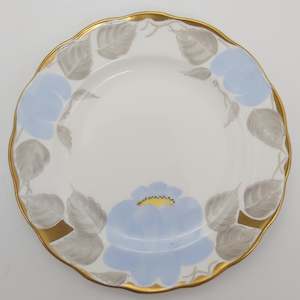 China Brand Coalport England: Coalport - 32994 Hand-painted Blue Flower - Side Plate