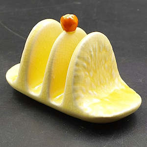 Crown Devon - Salad Ware, Yellow - 2-slice Toast Rack