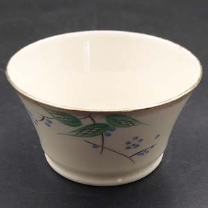 Crown Devon - Hand-painted Green Leaves, 1018 - Small Sugar Bowl