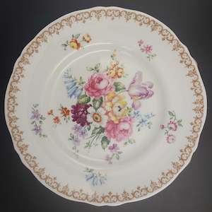 China Brand Crown Staffordshire England: Crown Staffordshire - England's Bouquet - Salad Plate