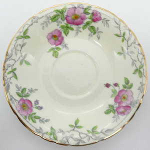 China Brand Delphine England: Delphine - Wild Rose - Saucer