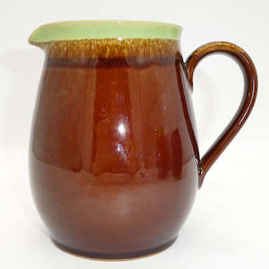 China Brand Denby England: Denby Stoneware - Green and Brown - Jug, 1.5 Pint