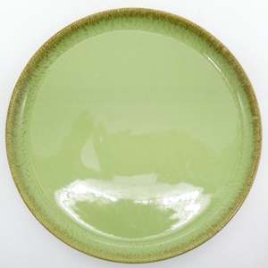 China Brand Denby England: Denby Stoneware - Green and Brown - Dinner Plate