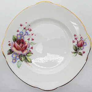 China Brand Duchess England: Duchess - Red and Blue Flowers - Side Plate