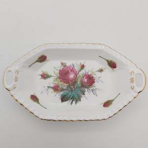 China Brand Hammersley England: Hammersley - Grandmother's Rose - Tab-handled Dish