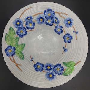 China Brands M: Maling - Embossed Blossom, Blue 6238 - Footed Bowl