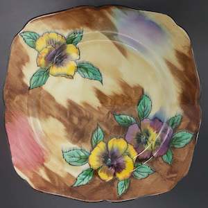 China Brand Hollinshead Kirkham England: Hollinshead & Kirkham - Viola - Salad Plate
