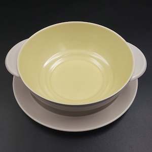 Branksome - Transvaal Grey and Evening Primrose - Soup Bowl and Underplate