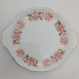 China Brand Colclough England: Colclough - Wayside - Cake Plate