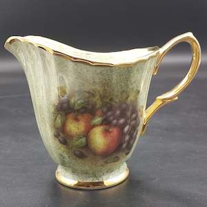 Baron China Staffs - Fruit on Mottled Green - Milk Jug