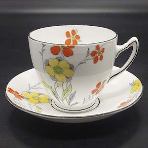 China Brands M: Melba - Yellow and Red Flowers - Duo