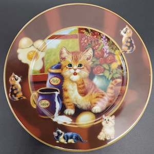 China Brands M: Mitterteich - Funny Cat Pranks: I Can Never Get Enough of It - Display Plate